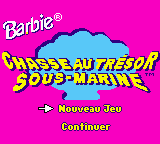 Barbie - Chasse au Tresor Sous-Marine (France) Title Screen